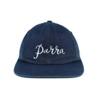 Parra Scripted 6 Panel Hat Navy Blue Basecap 54381 Detail View 1 | Overkill
