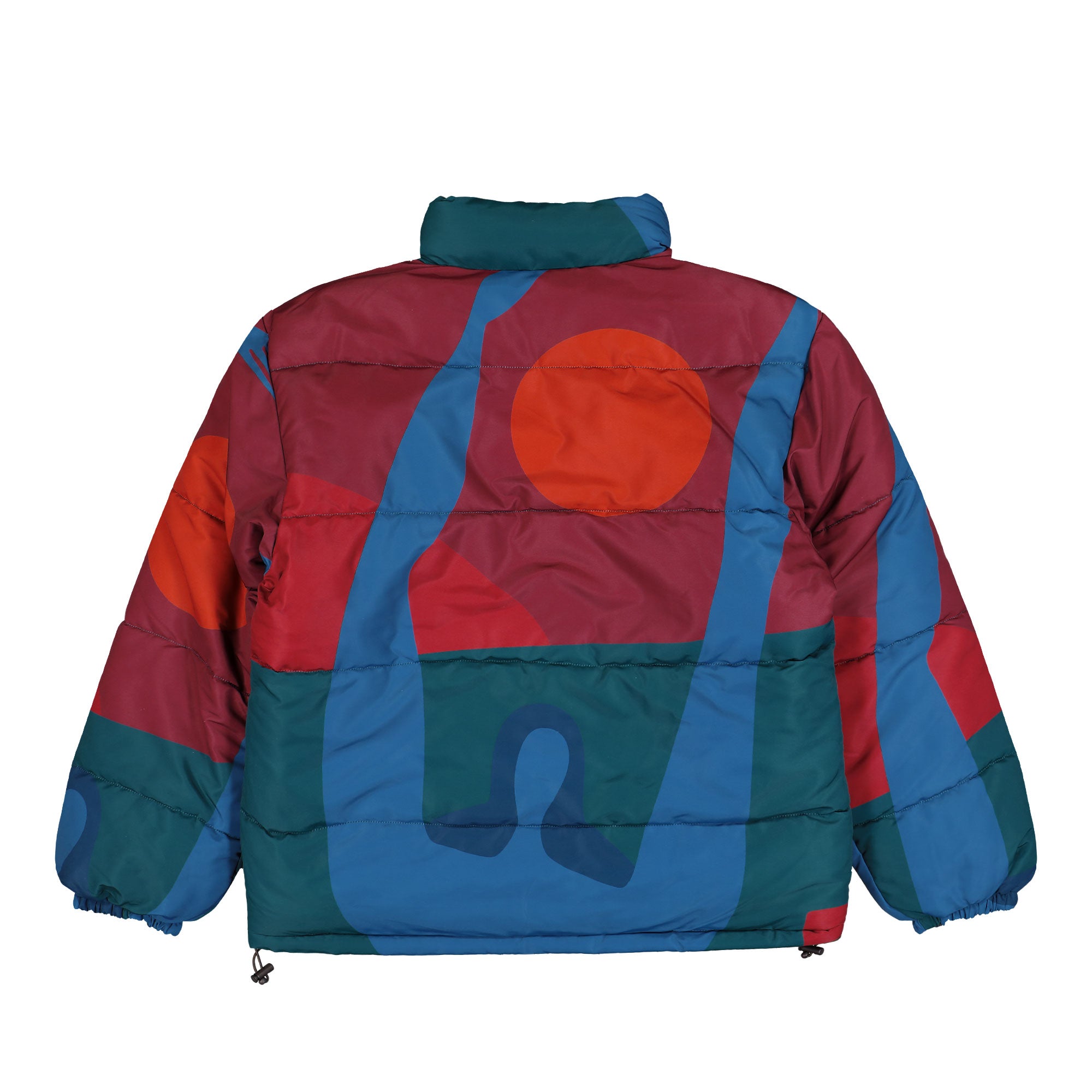 Parra Protect The Sun Reversible Puffer Jacket Brown Jacket 54435 Close-up | Overkill
