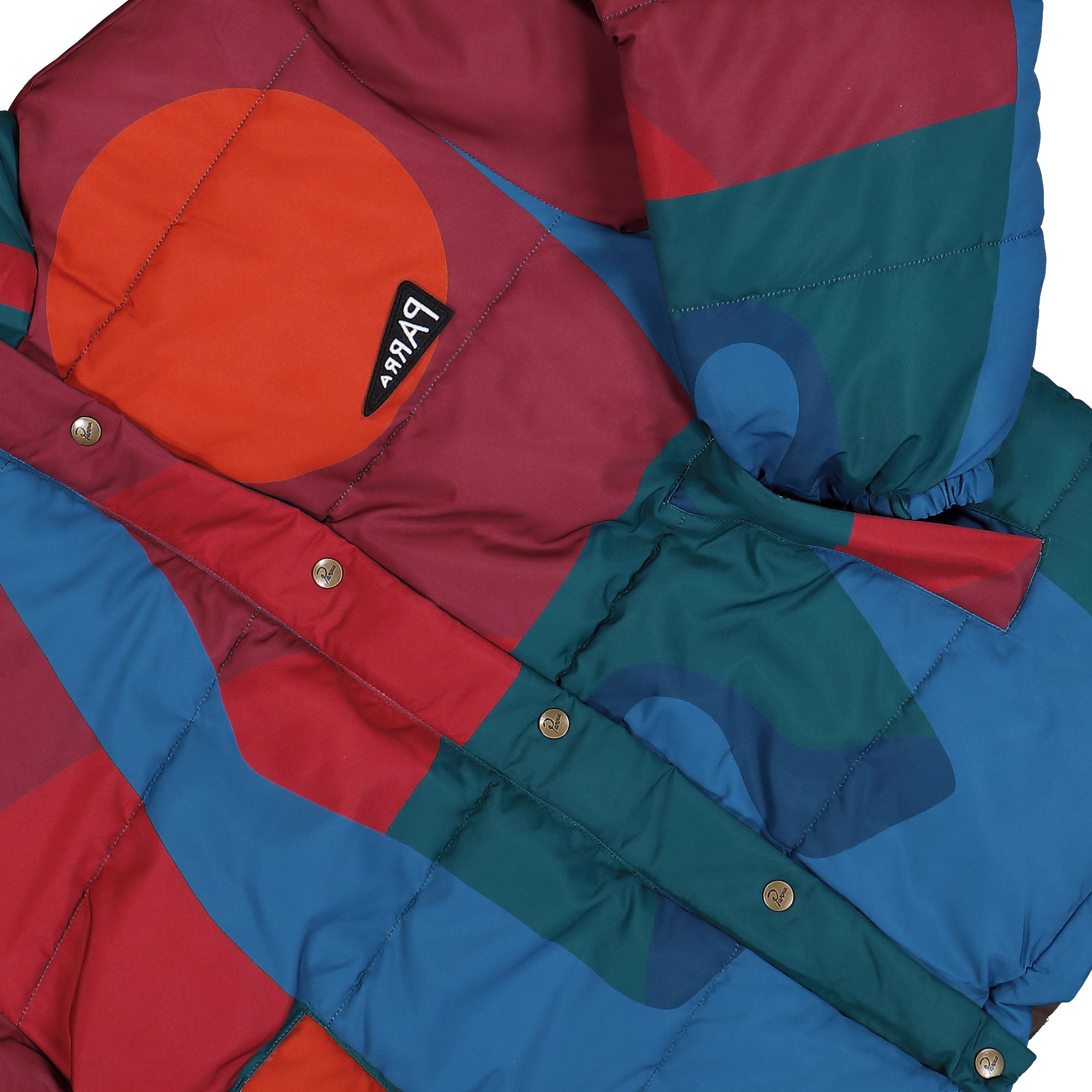 Parra Protect The Sun Reversible Puffer Jacket Brown Jacket 54435 Detail View 2 | Overkill
