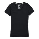 Nike Wmns V-Neck Embroidered Swoosh Tee Black T-Shirts 547468 010 | Overkill