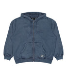 Parra Not Fade Away Zip Hooded Sweatshirt Washed Dark Grey Hoodie 55115 | Overkill
