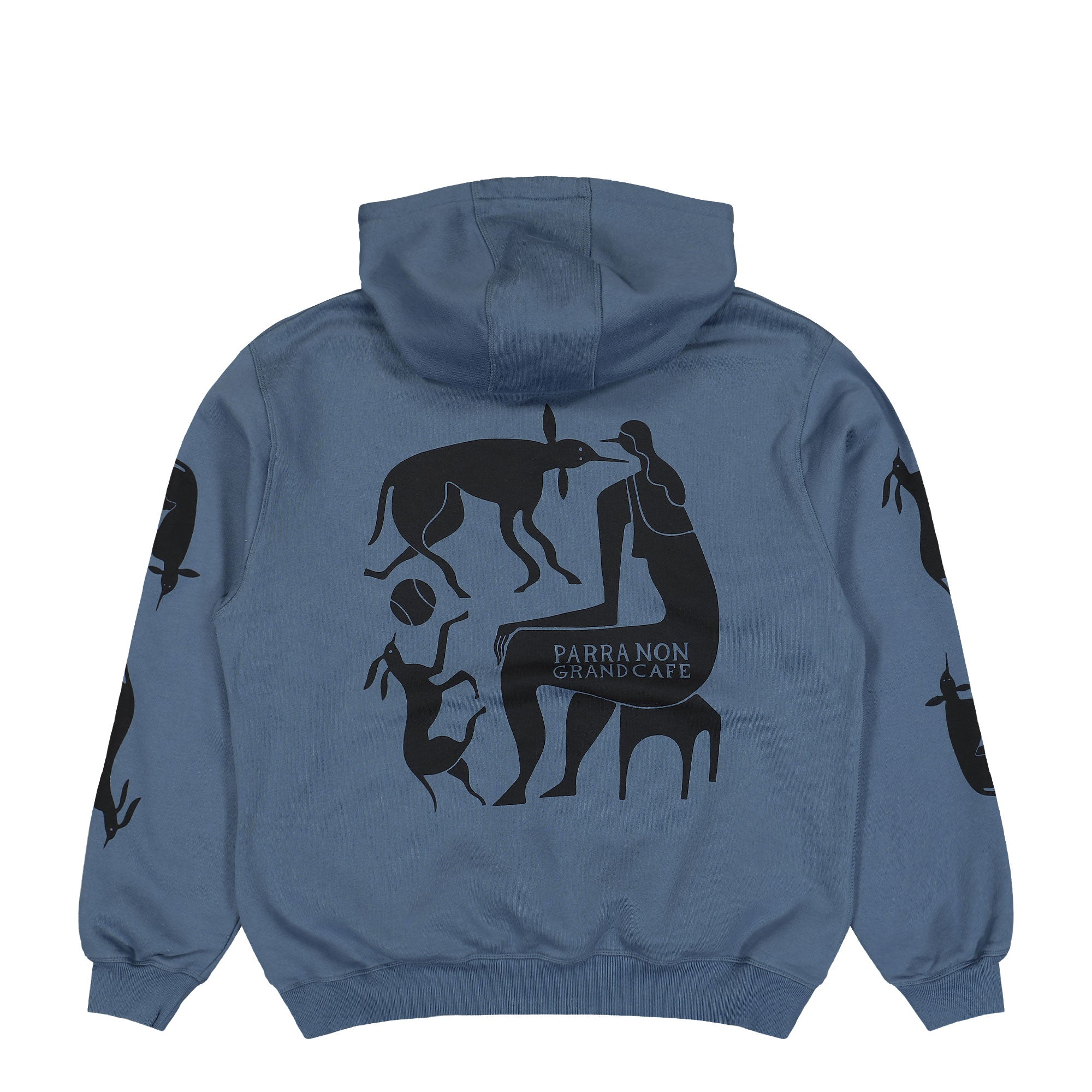 Parra Non Grand Cafe Hooded Sweatshirt Blue Hoodie 55231 Detailfoto | Overkill
