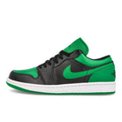 Jordan Air Jordan 1 Low Black / Black - Lucky Green - White Low Top Sneakers 553558 065 | Overkill