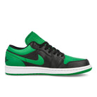 Jordan Air Jordan 1 Low Black / Black - Lucky Green - White Low Top Sneakers  Silhouette | Overkill