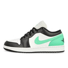 Jordan Air Jordan 1 Low White / Black - Green Glow Low Top Sneakers 553558 131 | Overkill