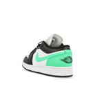 Jordan Air Jordan 1 Low GS White / Black - Green Glow Low Top Sneakers  Material | Overkill