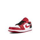 Jordan Air Jordan 1 Low GS White / Gym Red - Black Low Top Sneakers  Close Up | Overkill