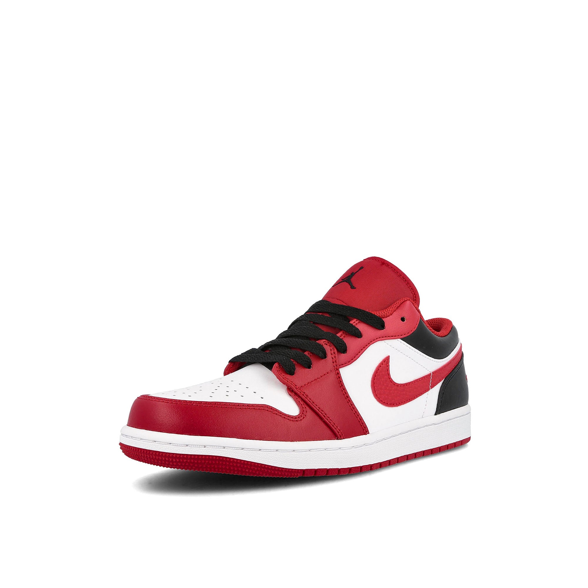 Jordan Air Jordan 1 Low GS White / Gym Red - Black Low Top Sneakers  Close Up | Overkill