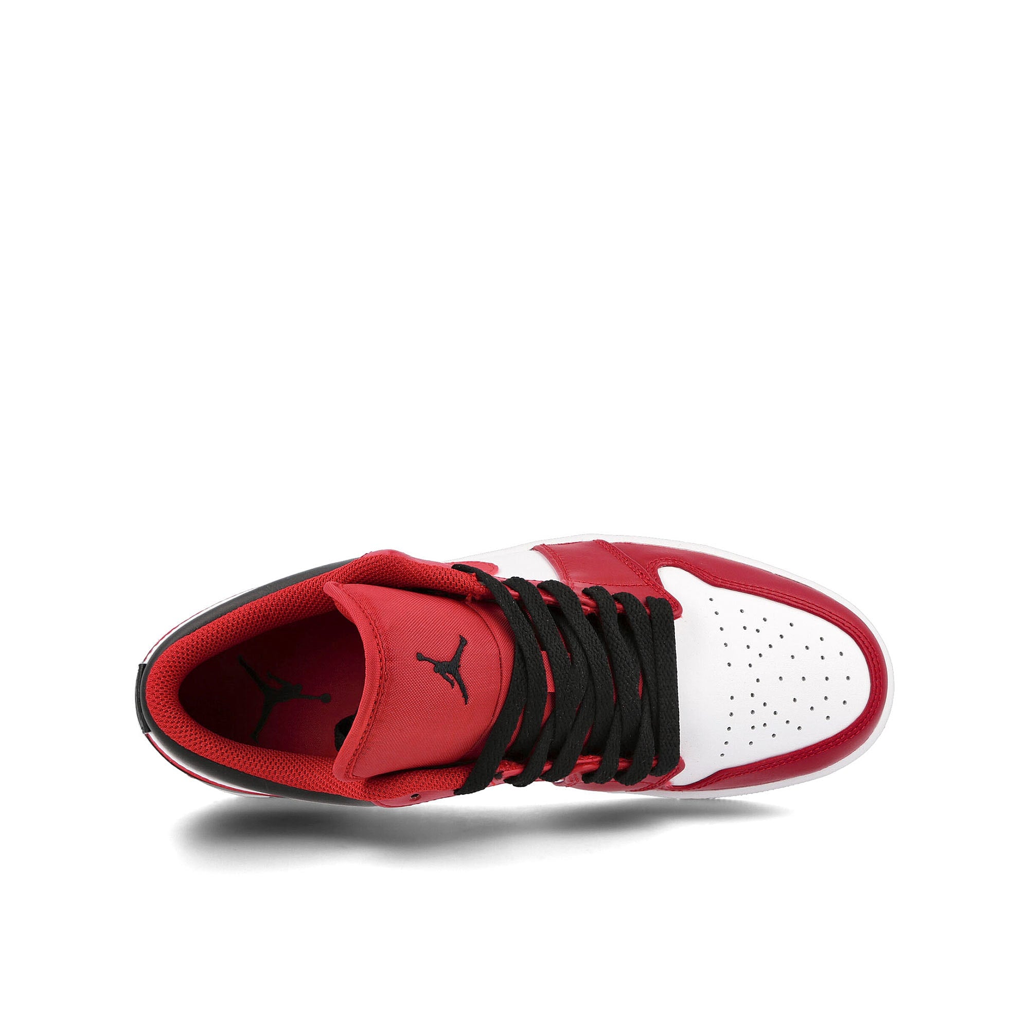 Jordan Air Jordan 1 Low GS White / Gym Red - Black Low Top Sneakers  Detailfoto | Overkill