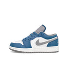 Jordan Air Jordan 1 Low GS True Blue / Cement Grey - White Low Top Sneakers 553560 412 | Overkill