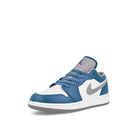 Jordan Air Jordan 1 Low GS True Blue / Cement Grey - White Low Top Sneakers  Close Up | Overkill