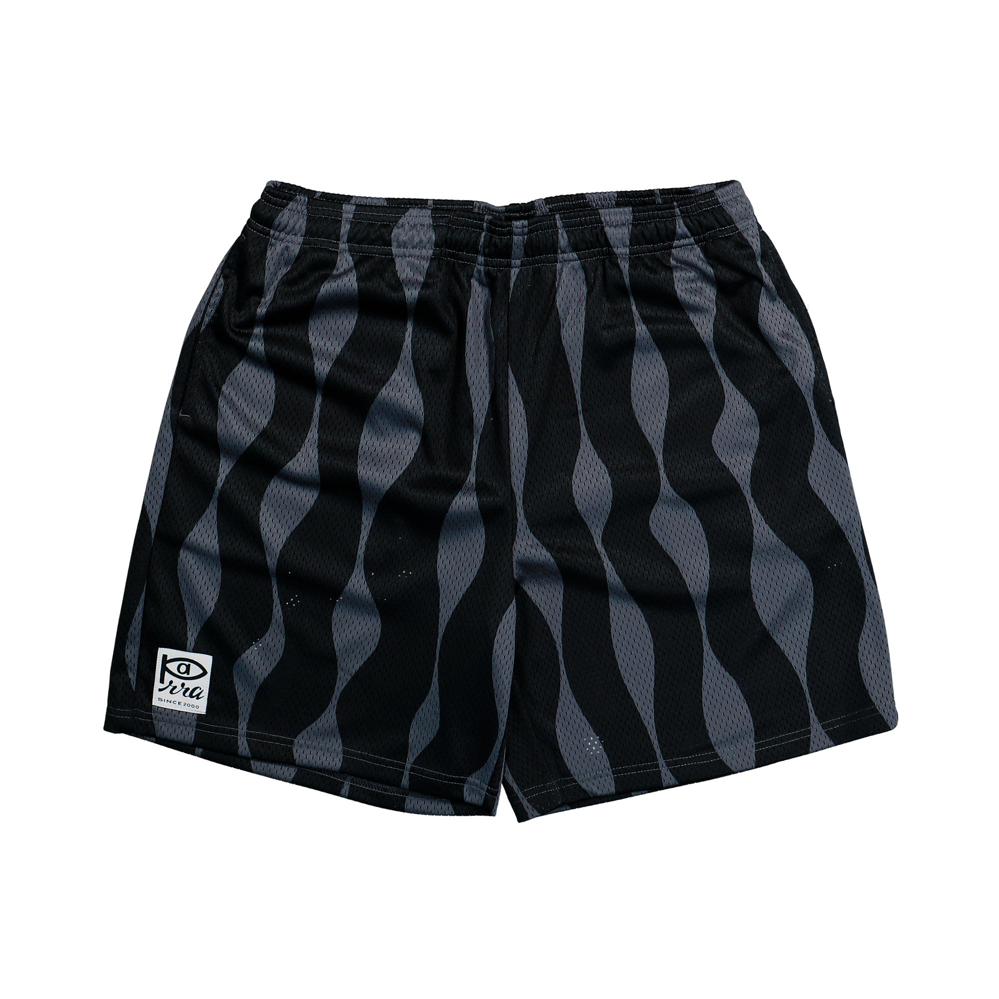 Parra Waved Mesh Shorts Black Shorts 55430 | Overkill
