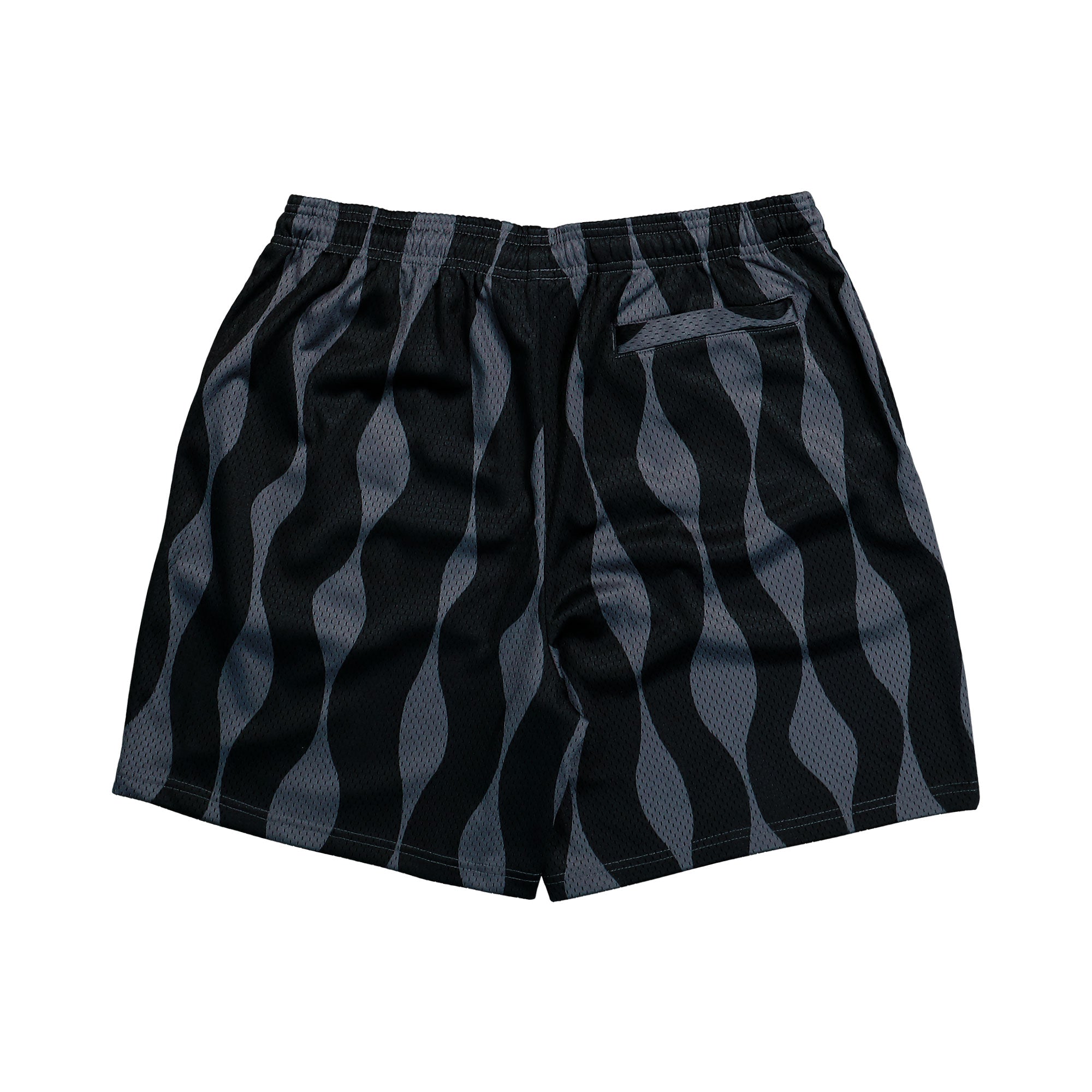 Parra Waved Mesh Shorts Black Shorts 55430 Close-up | Overkill
