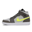 Jordan Air Jordan 1 Mid Gunsmoke / Volt - Neutral Grey - White Mid Top Sneakers 554724 072 | Overkill