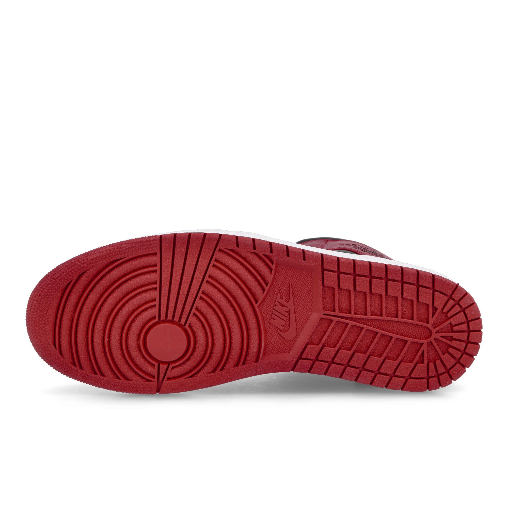 Air Jordan 1 Mid "Banned" Black / Gym Red - White Overkill Archive 554724 074 Detail View 1 | Overkill
