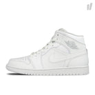 Jordan Air Jordan 1 Mid White / Pure Platinium - White Mid Top Sneakers 554724 104 | Overkill