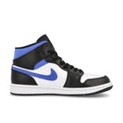 Jordan Air Jordan 1 Mid White / Racer Blue - Black   Material | Overkill