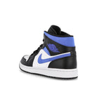 Jordan Air Jordan 1 Mid White / Racer Blue - Black  Close-up | Overkill