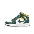 Jordan Air Jordan 1 Mid GS Noble Green / Pollen - White  554725 371 | Overkill