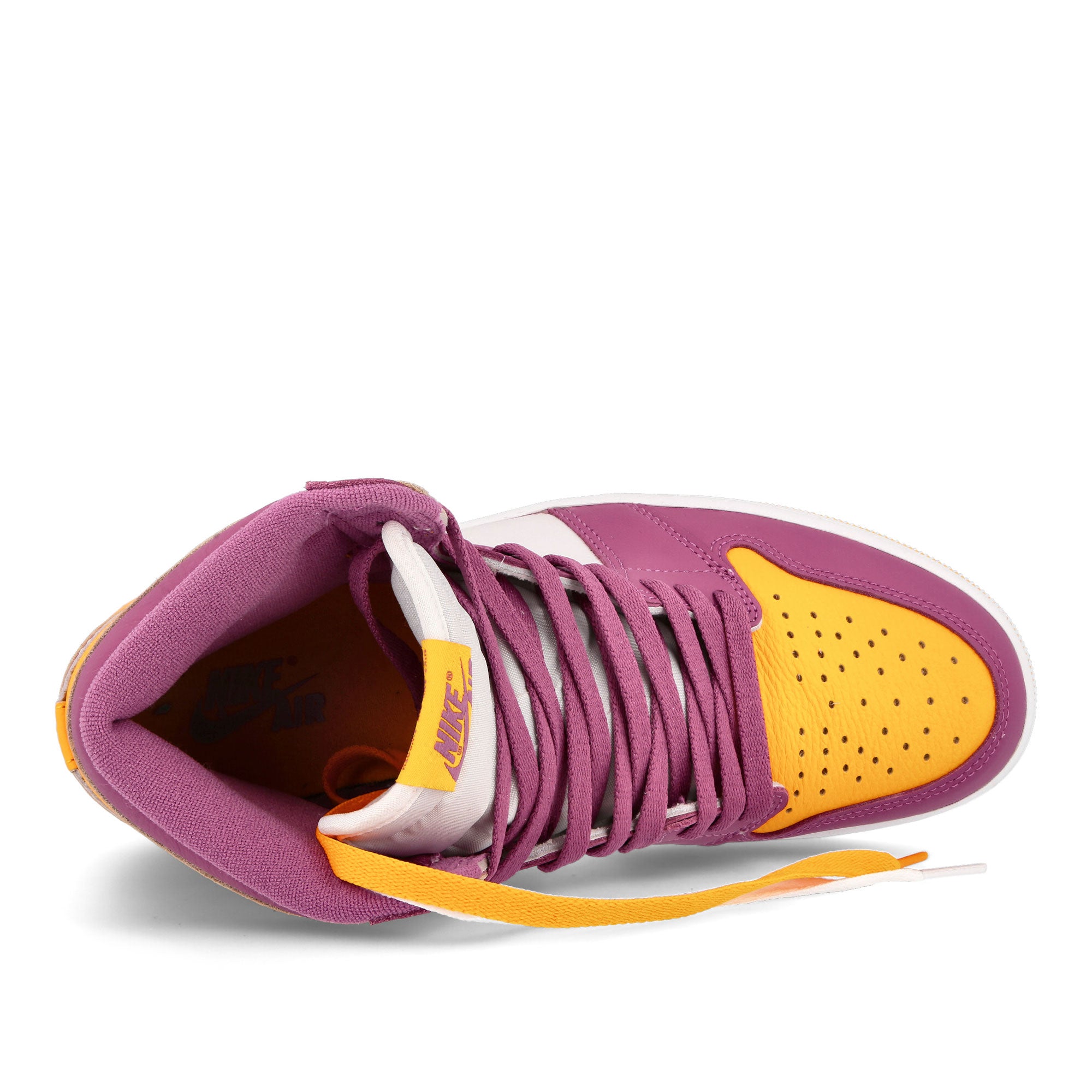 Jordan Air Jordan 1 Retro High OG University Gold / Light Bordeaux - White  Detail view 1 | Overkill