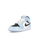 Jordan Air Jordan 1 Mid GS Ice Blue / Black - Sail - White Mid Top Sneakers  Close Up | Overkill