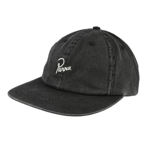 Parra Slanted P 6 Panel Hat Black Basecap 55573 | Overkill
