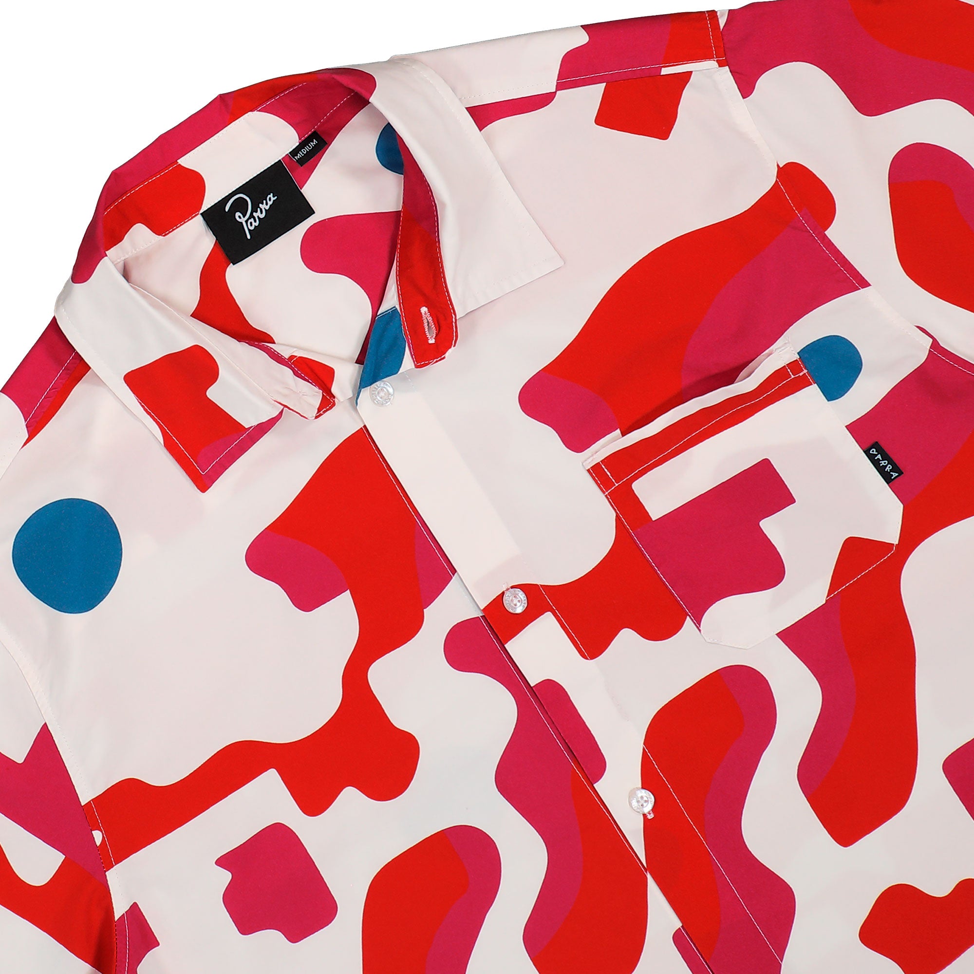 Parra Abstract Mountain Short Sleeve Shirt Red Shirt 56140 Detailfoto | Overkill
