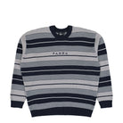 Parra Neatly Striped Knitted Pullover Navy Blue Sweatshirt 56145 | Overkill
