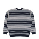 Parra Neatly Striped Knitted Pullover Navy Blue Sweatshirt 56145 Close-up | Overkill
