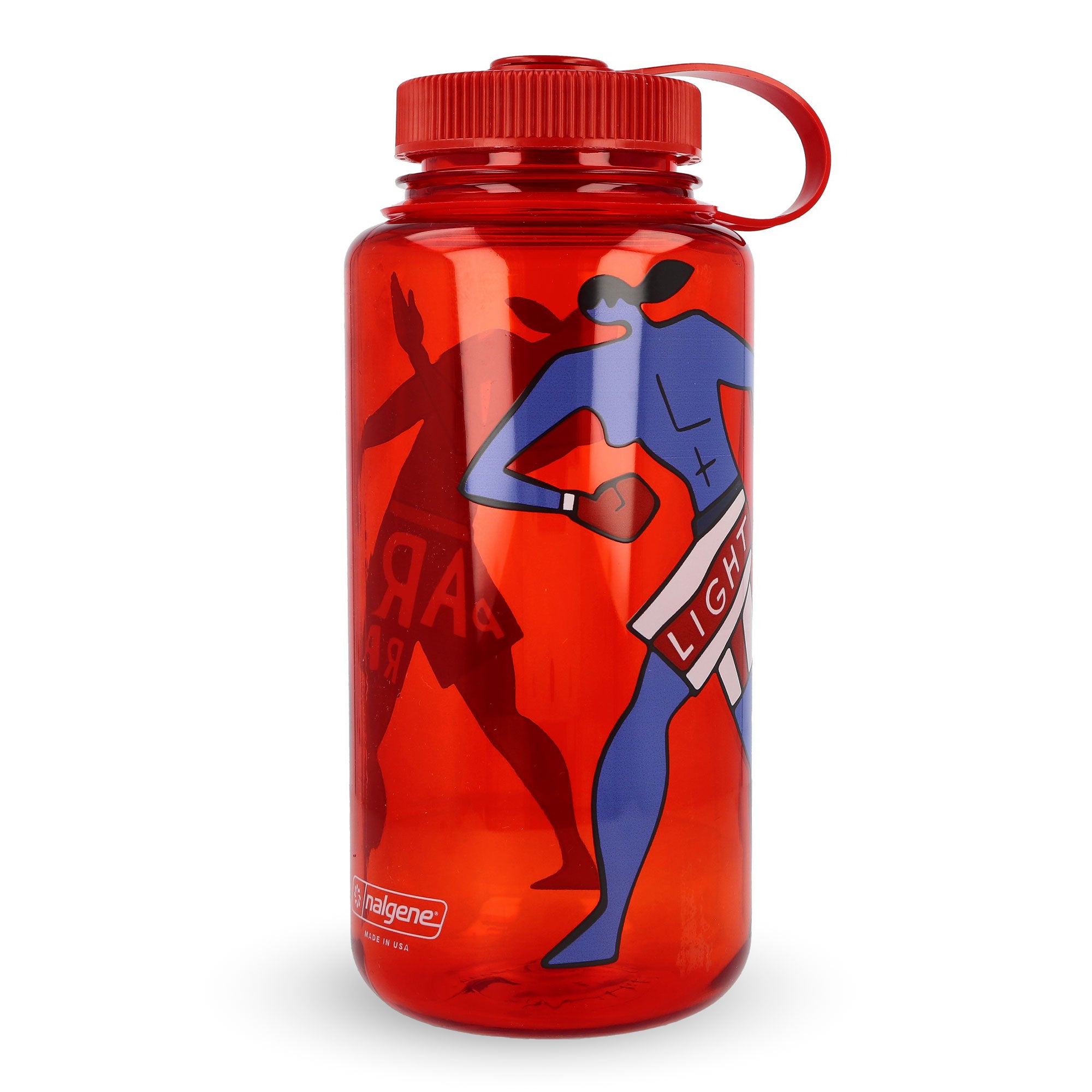 Parra Water Slapped Nalgene Bottle Red Drinking Bottle 56190 Detail View 1 | Overkill
