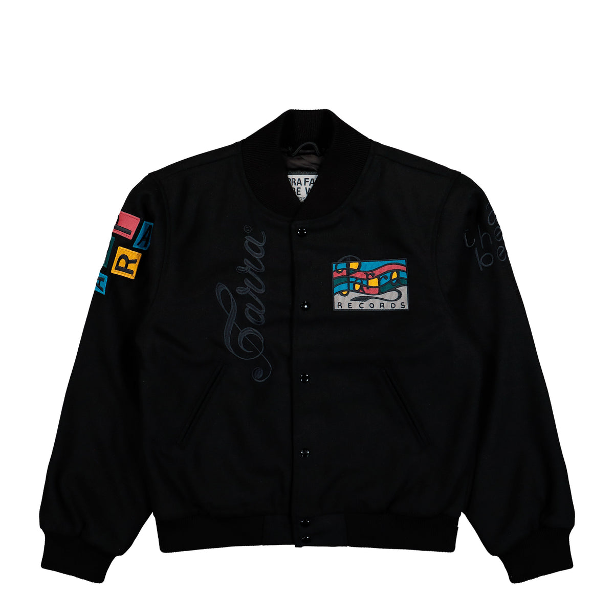 Parra All The Best Varsity Jacket Black Jacket 56355 | Overkill
