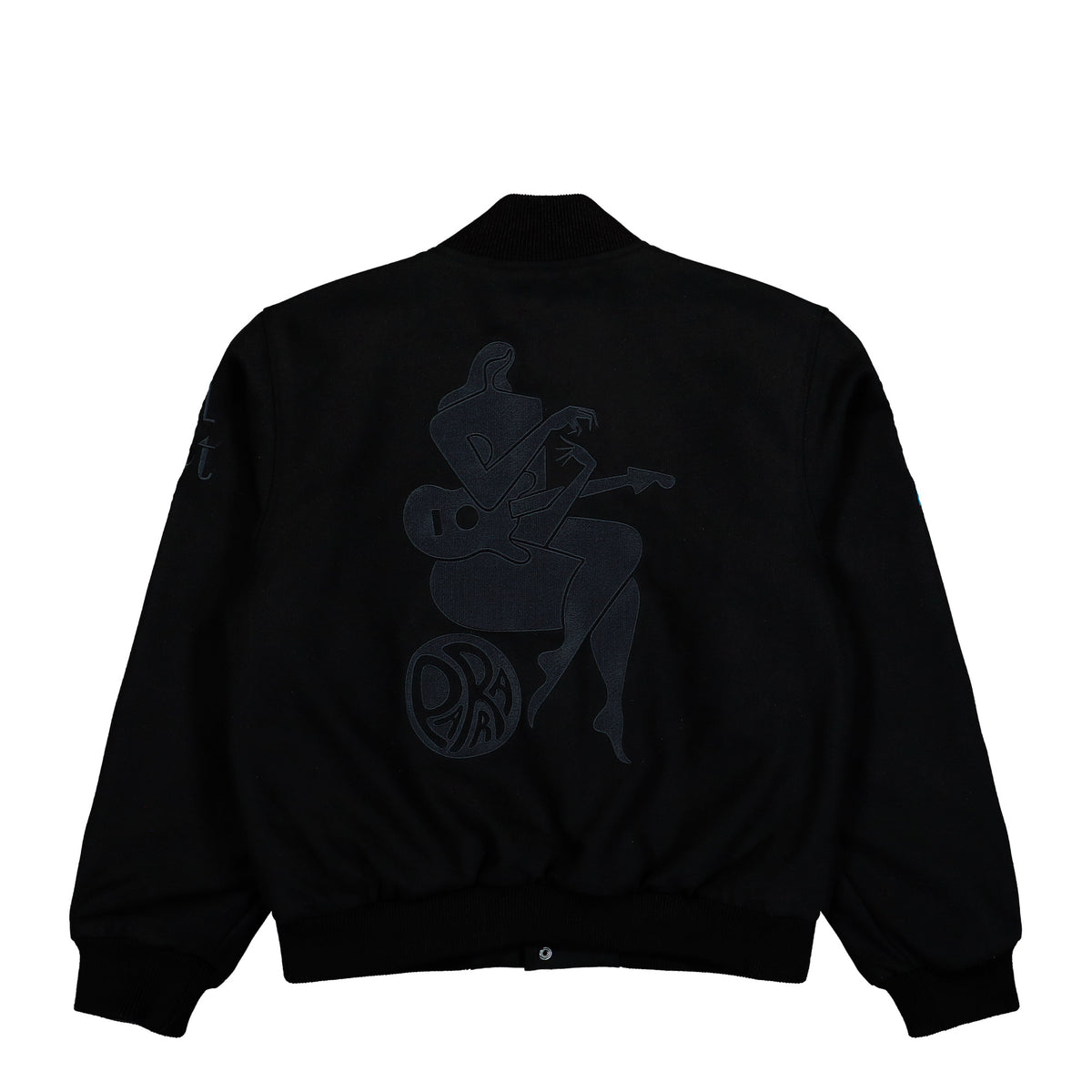 Parra All The Best Varsity Jacket Black Jacket 56355 Close-up | Overkill
