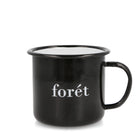 Forét Bean Enamel Mug Black Mugs & Bottles 2410 / Black | Overkill
