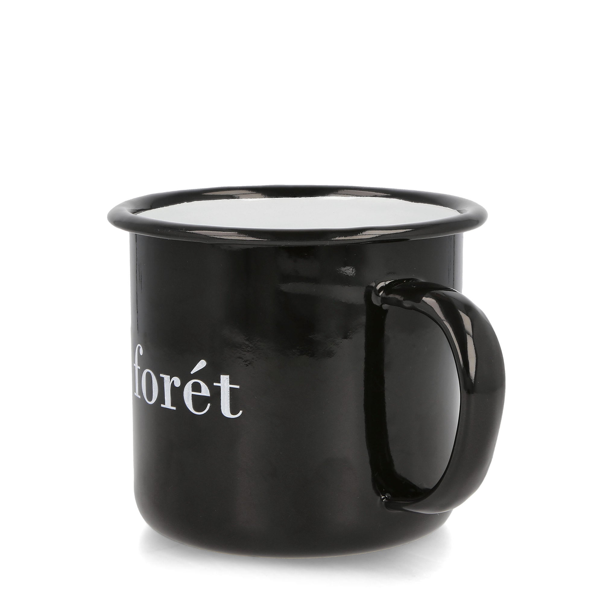 Forét Bean Enamel Mug Black Mugs & Bottles  Material | Overkill