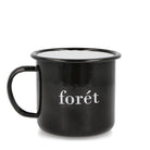 Forét Bean Enamel Mug Black Mugs & Bottles Close-up | Overkill