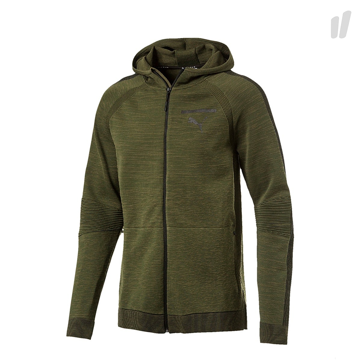 Puma evoKNIT Move Full Zip Hoody Olive Night Hoodies 573367 14 | Overkill