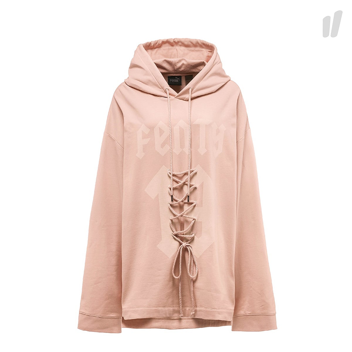 Puma Wmns Graphic FRT Lacing Hoody Cameo Rose Hoodies 575142 01 | Overkill