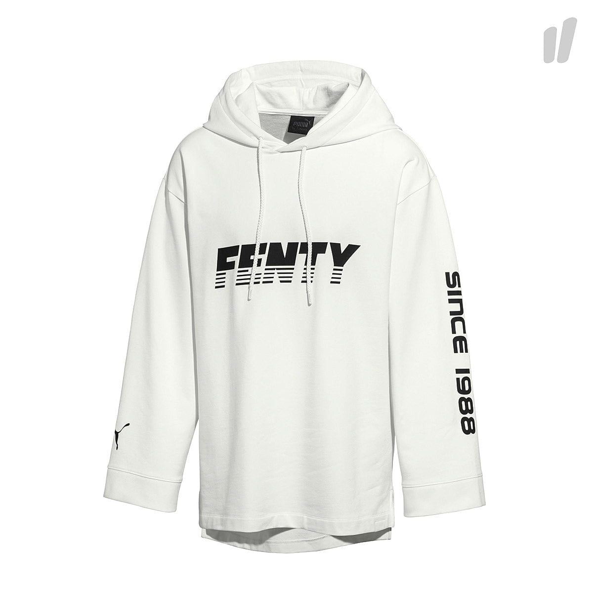 Puma Wmns Longsleeve Graphic Hoodie Bright White Hoodies 577436 01 | Overkill