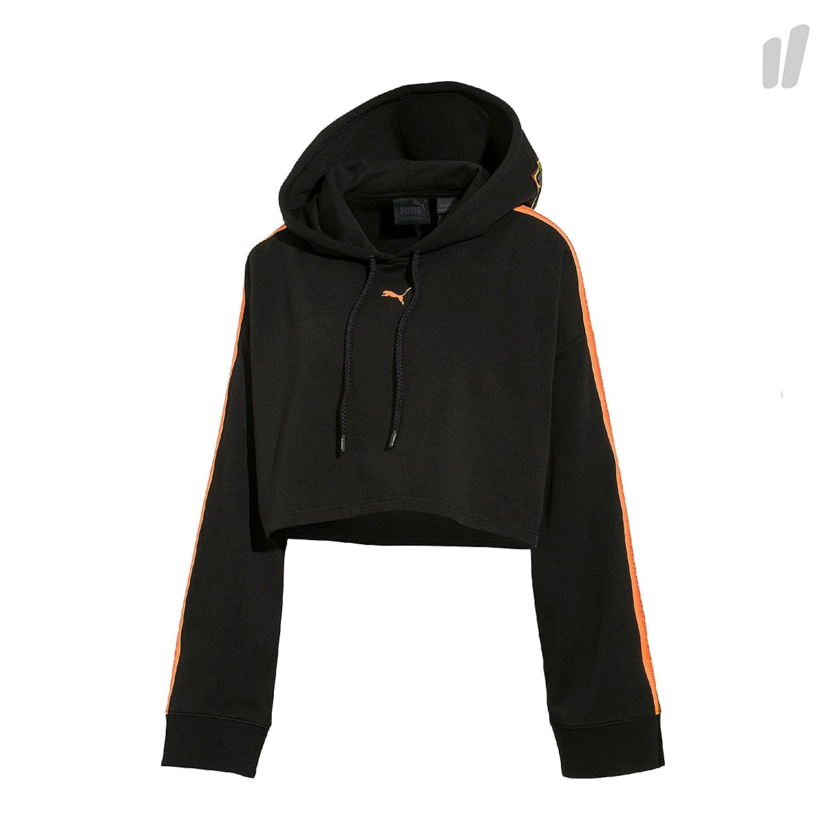 Puma Wmns Hooded Longsleeve Cropped Sweatshirt Puma Black Hoodies 577440 01 | Overkill