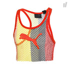 Puma Wmns Mesh Cropped Tank Top Orange Pop Tops 577447 03 | Overkill