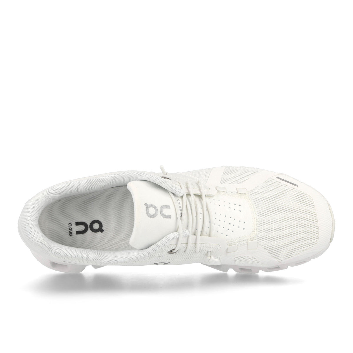 On Cloud 5 Undyed White / White Low Top Sneakers  Detail View 1 | Overkill
