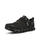 On W Cloud 5 Waterproof All Black Sneakers  Close Up | Overkill