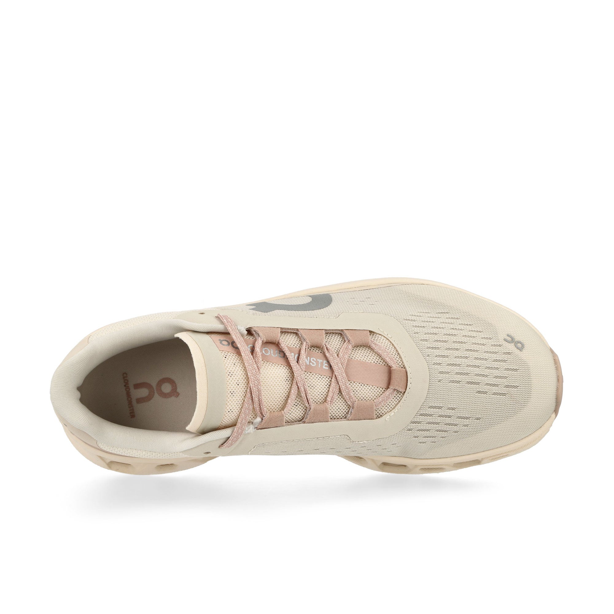 On W Cloudmonster Moon / Fawn Low Top Sneakers  Detail View 1 | Overkill