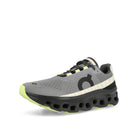 On Cloudmonster Fossil / Magnet Low Top Sneakers  Close Up | Overkill