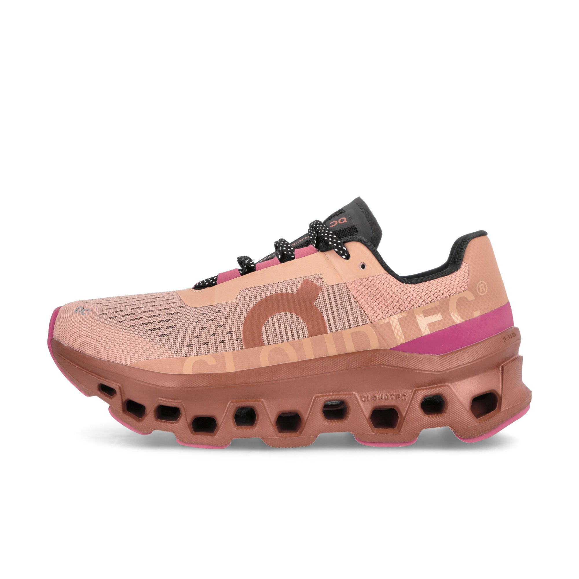 On W Cloudmonster Rose / Cork Low Top Sneakers 61.98283 | Overkill