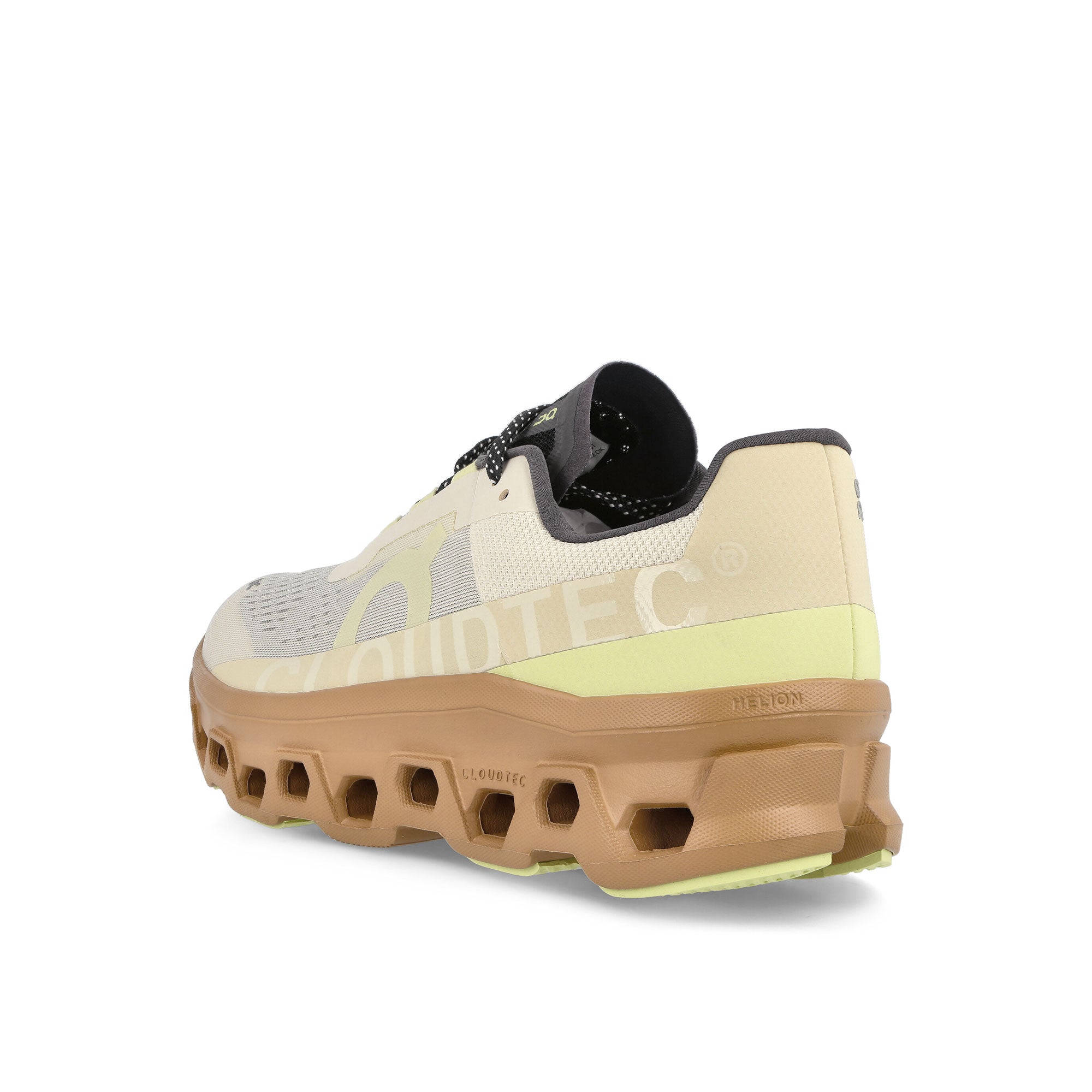 On Cloudmonster Cream / Dune Low Top Sneakers  Material | Overkill