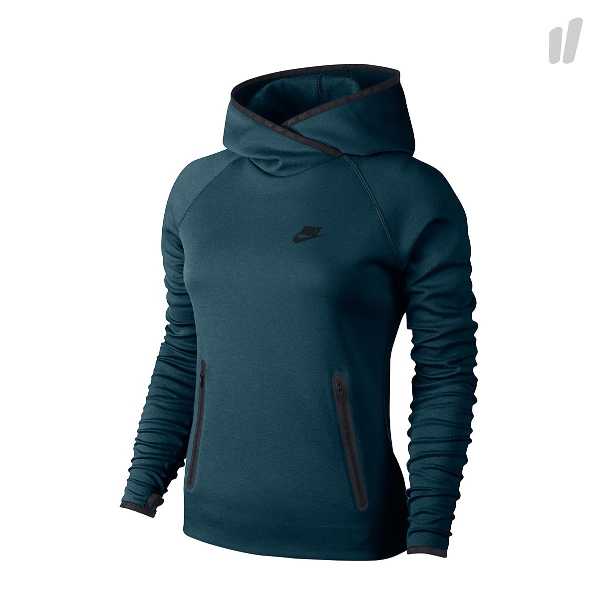 Nike Wmns Tech Fleece Funnel Space Blue Sweatshirts 617186 483 | Overkill