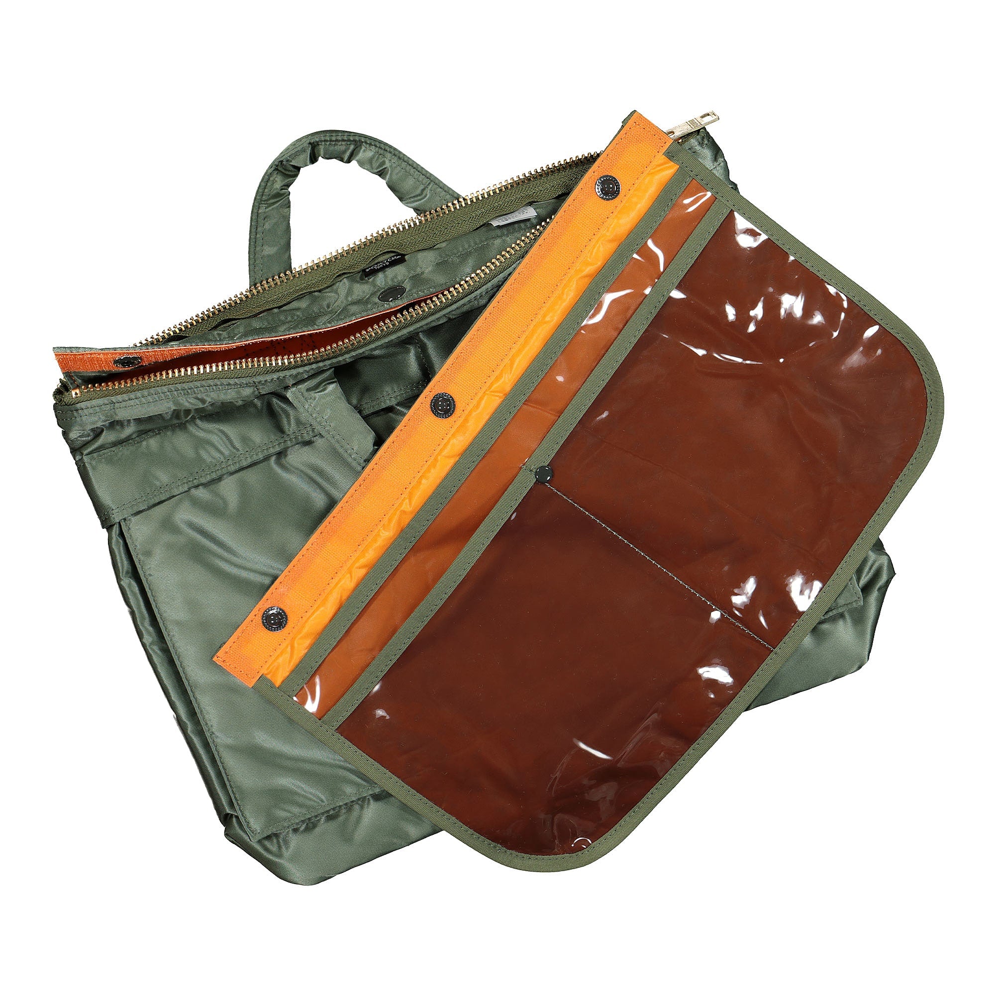 Porter-Yoshida & Co. Tanker Briefcase S Sage Green Briefcases & Messenger Bags  Material | Overkill