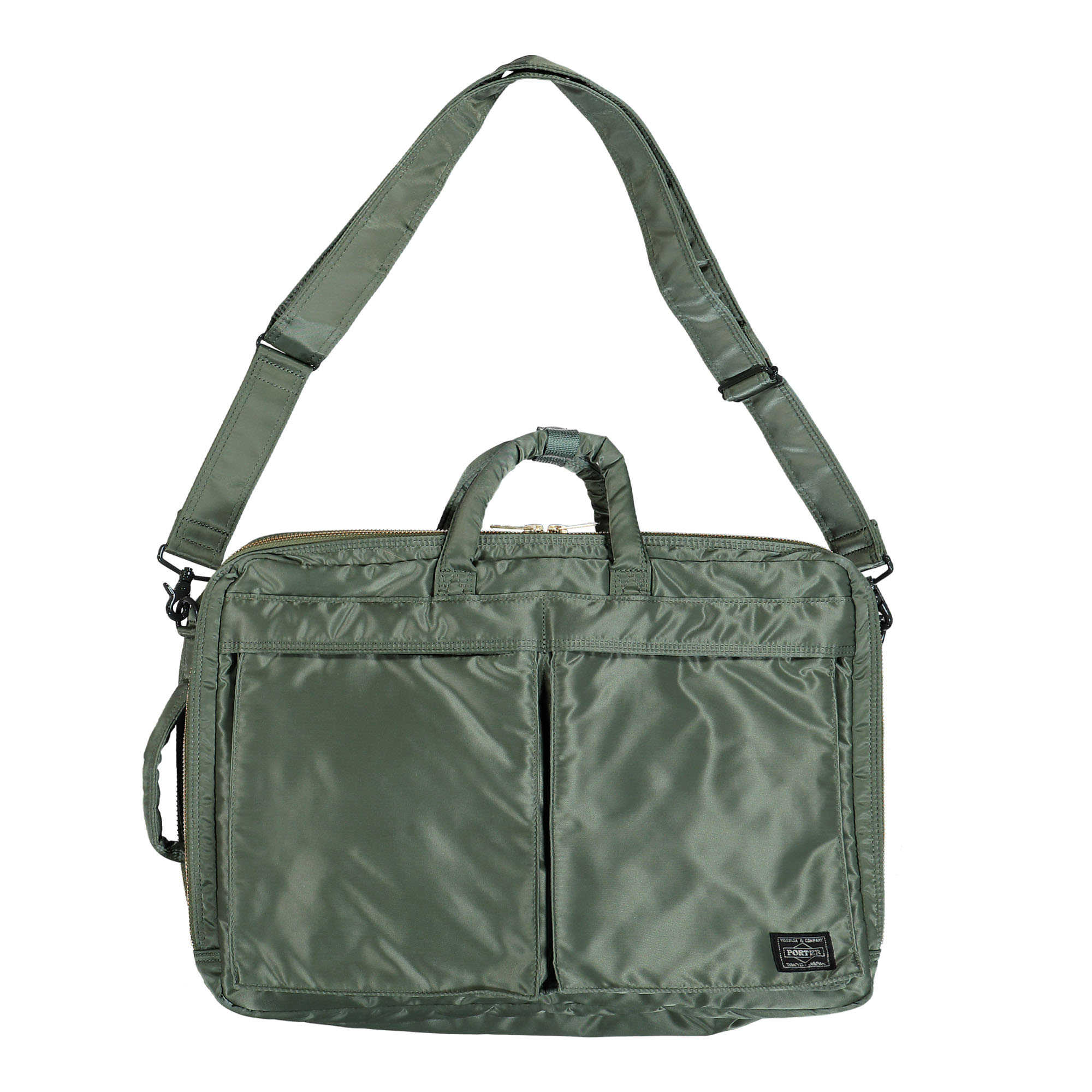 Porter-Yoshida & Co. Tanker 3Way Briefcase Sage Green Briefcases & Messenger Bags 622-77460-30 | Overkill