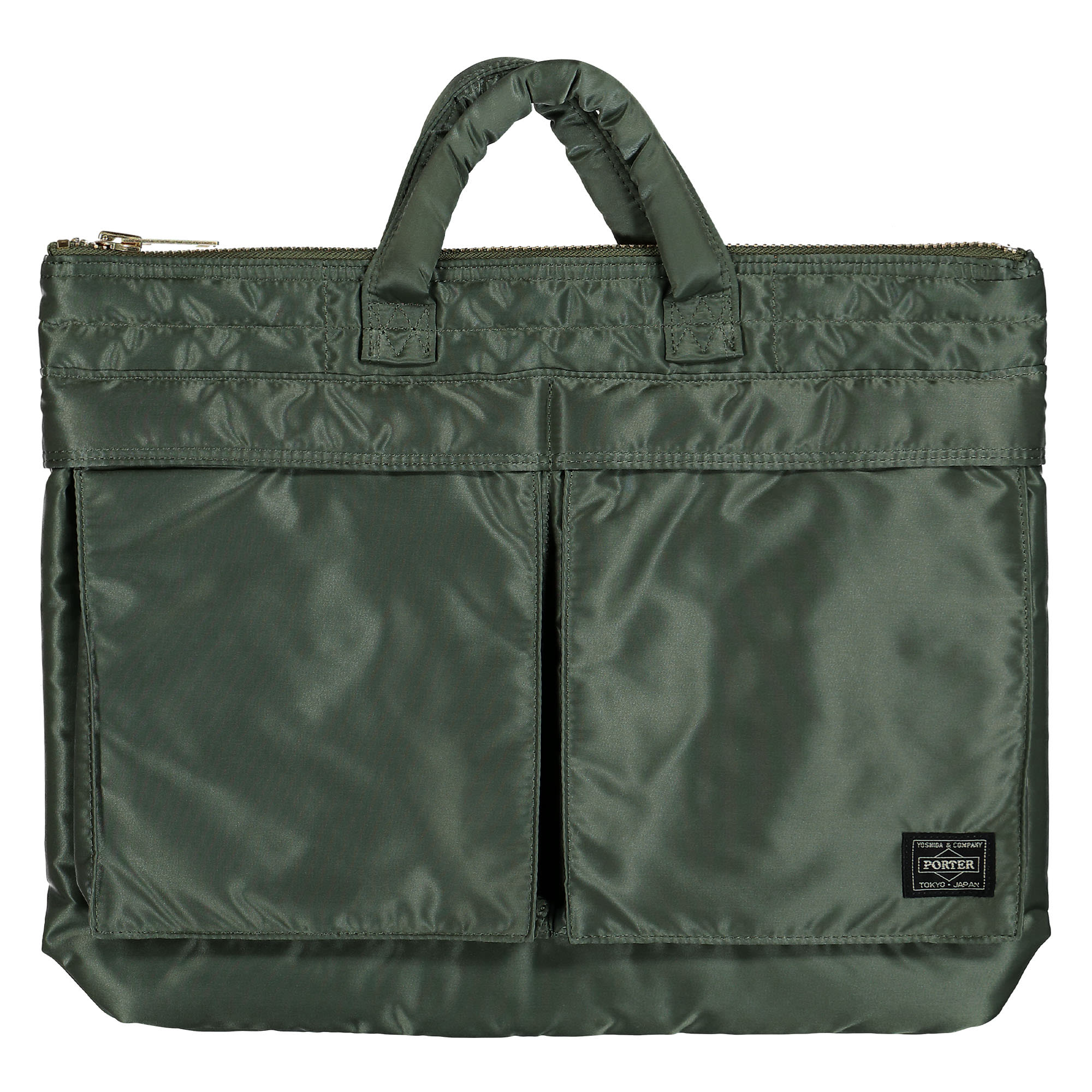 Porter-Yoshida & Co. Tanker Short Helmet Bag S Sage Green Briefcases & Messenger Bags 622-78330-30 | Overkill